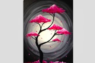 Paint Nite: Pink Tree of Life